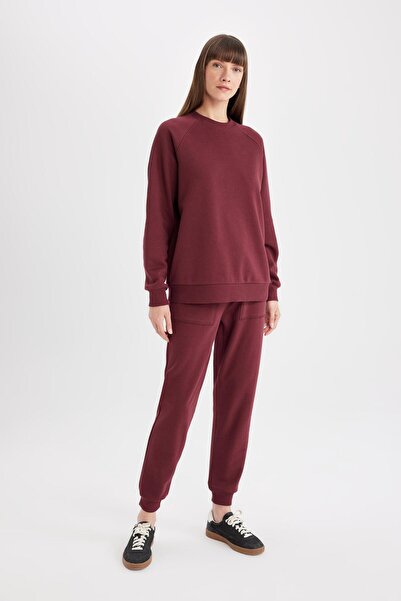 DeFacto Regular Fit Jogger Eşofman Altı Basic Düz Beli Lastikli Bağcıklı Cepli V2699az24wn