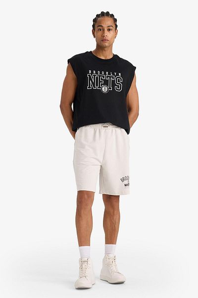 DeFacto DeFactoFit NBA Brooklyn Nets Στάνταρ Εφαρμογή Κοντό σορτς ποδιών E3008AX25SM
