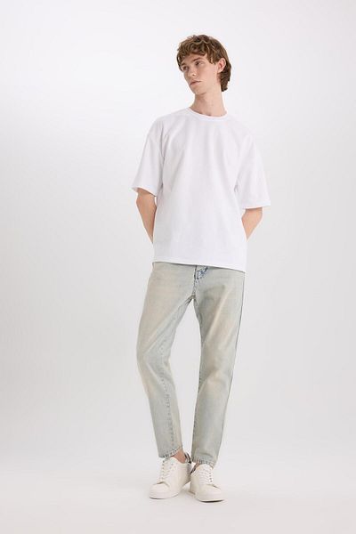 DeFacto Pantaloni blugi din bumbac slim fit din anii 90 D7272ax25sp