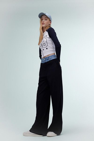 DeFacto Coool Wide Leg Wide Leg Palazzo-Hose mit hoher Taille C2624AX24SP