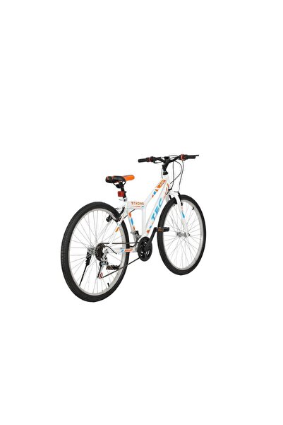 Belderia Bisiklet Strong 24" Jant 21 Vites Erkek Dağ Bisikleti Beyaz - Turuncu