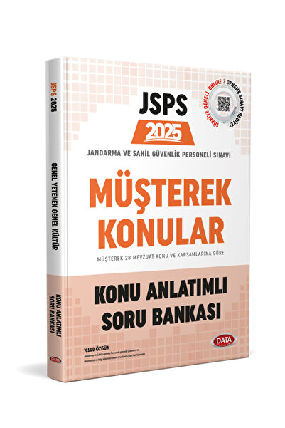 Data Yayınları 2025 JSPS Müşterek Konular Konu Anlatımlı Soru Bankası