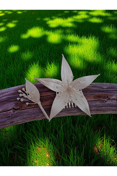 Mirnova Çiçek Model Gelin Tokası ( Büyük Boy) ve Damat Yaka Çiçeği - Çiçekli ...