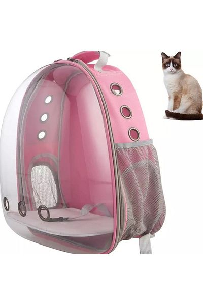 Manolex Rucsac Transport Pisici 42x34x25 Cm, Material Abs Pc, Roz, Manolex®