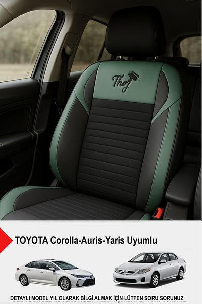 GM-DESIGN Thor Arm Feather Auto Seat Cover (Toyota Corollo-Auris-Yaris Compatible)