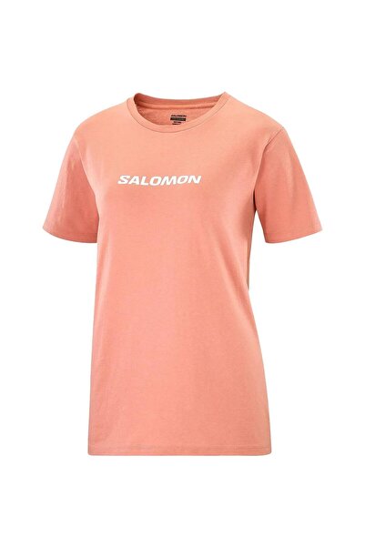 Salomon LC2217 Logo SS Tee W T-shirt Γυναικείο T-shirt ΡΟΖ