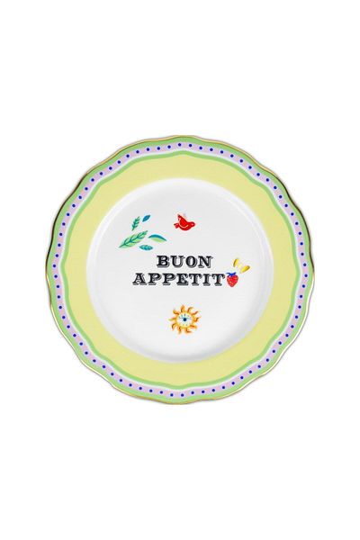 Baci Milano Mamma Mia Buon Appetit Written Dinner Plate 28cm