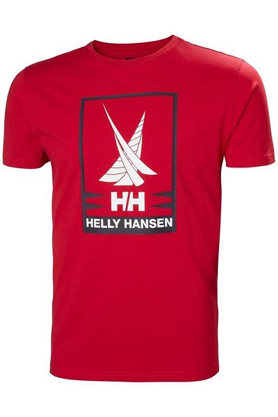 Helly Hansen Shoreline 2.0 - Мъжка червена тениска с кръгло деколте