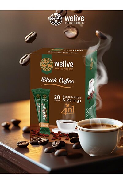 Welive 4in1 Fit Kahve – 20 Saşe – Reishi Mantarı, Moringa – Enerji, Tokluk Ve Bağışıklık Desteği
