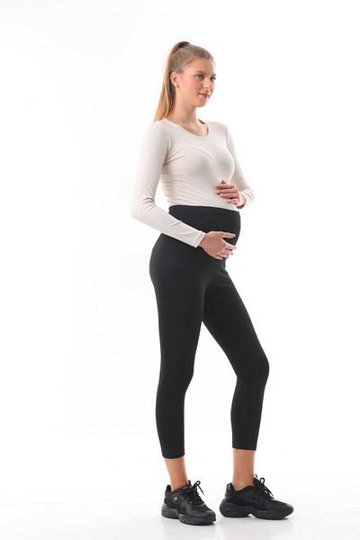 Modaruba Femei însărcinate Negru Tights Sport Casual Elegant Confortabil Push Up Talie înaltă Leggings slim Fit