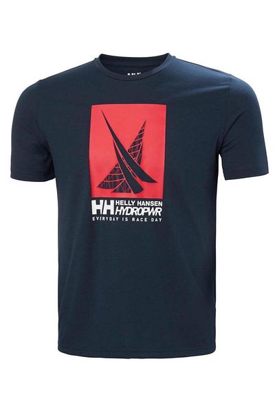 Helly Hansen Hp Race Graphic Men's Navy Blue Round Neck T-Shirt