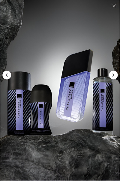 AVON Full Speed Quantum Edt 75 ml Erkek Parfüm Seti (yeni seri) Şampuan ve Roll on.