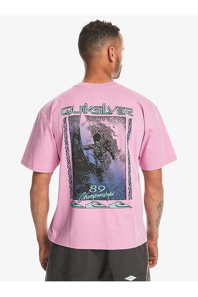Quiksilver Back Flash Ss Erkek Pembe Günlük Stil T-shirt Eqyzt07605-pmp0