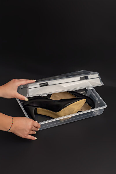 Metsar Home 20 Adet Kadın Ayakkabı Kutusu - Şeffaf Ayakkabı Düzenleyici Saklama Kutusu Organizer Seyahat Kutusu