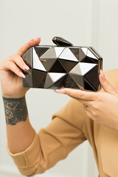 weem bag Elysara EB0808 |   Geantă pentru rochie de seară Pyramid Chic Metal ...