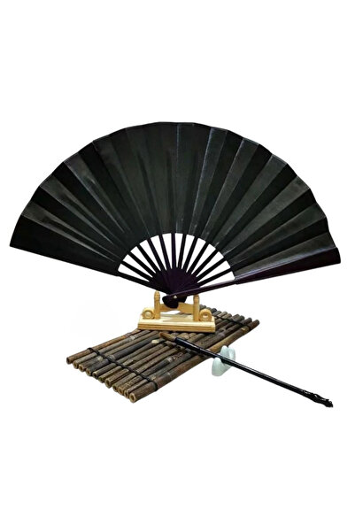 baytoptan Yelpaze Saten Kraft Siyah