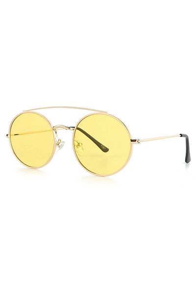 Aqua Di Polo 1987 نظارات شمسية نسائية صفراء APSS 067194