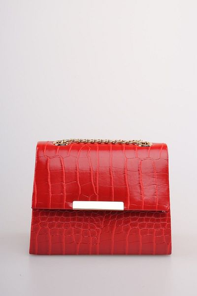 weem bag Geanta de dama romana cu curea cu lant de crocodil Weembag