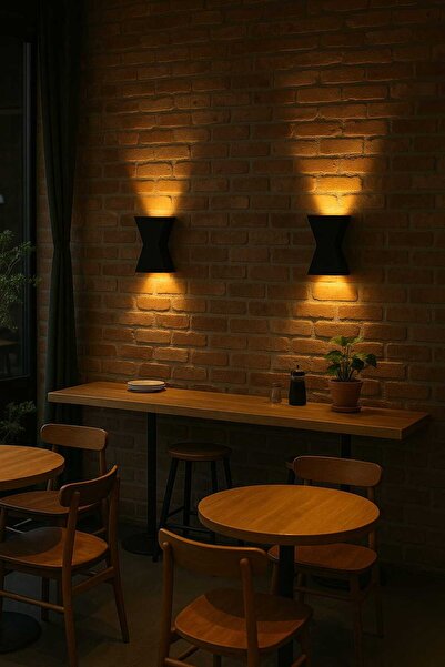 laaysa 3D Design Zaman Pilli Dekoratif Duvar Aydınlatması Aplik Gece Lambası (SİYAH- GÜNIŞIĞI)