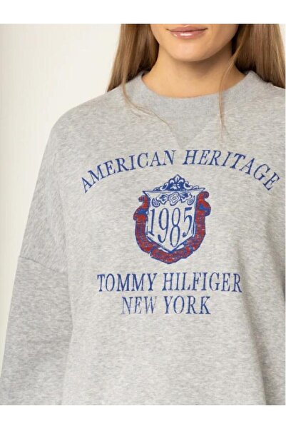 Tommy Hilfiger Kadın Sweatshirt Ozlem C-nk Sweatshırt Ls Ww0ww25928-30