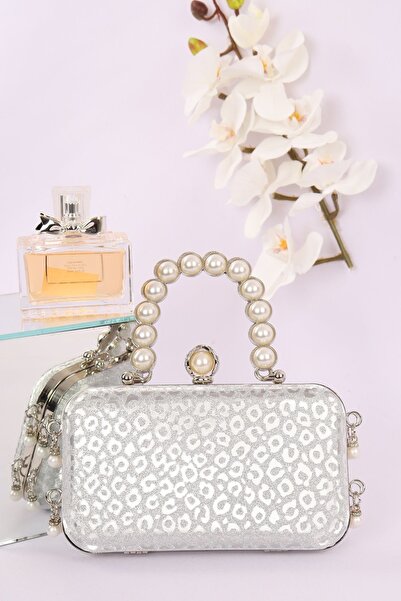 weem bag Elysara EB0714 | Sa deznom Elegantna večernja torba sa bisernom ručkom