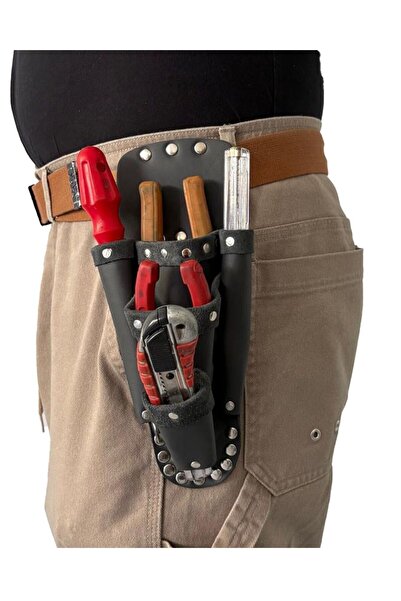 Dr.Comfort Hakiki Deri El Aletleri Bel Çantası / Kemer Askılı Takım Çantası /...