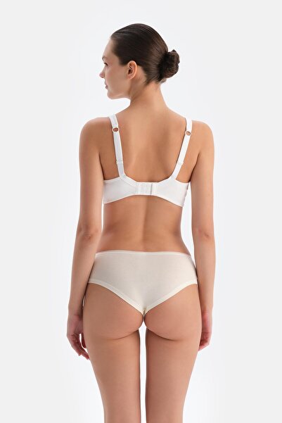 Dagi Λευκό Missy Lace Λεπτομερές σουτιέν χωρίς καλάμι