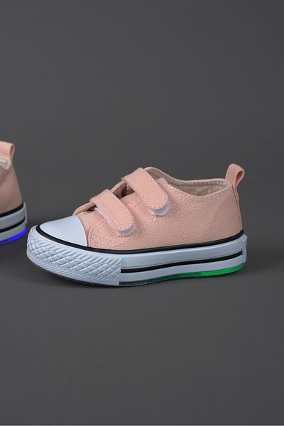 Vicco Pino Model Lighted Baby Girl and Children's Powder Sneakers
