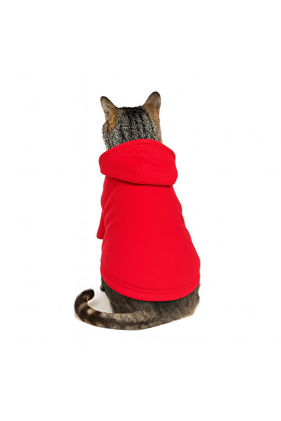 Buddy Store Kedi & Köpek Kıyafeti Elbiseleri Kıyafetleri Sweat - Baskısız Kırmızı Sweat - S Beden