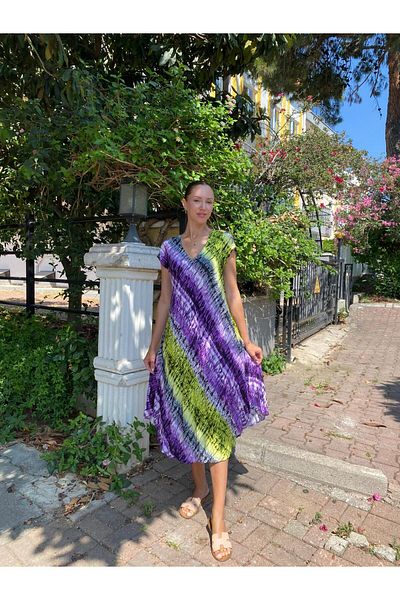 Lunaberry Rochie Bohemian Vintage Swimwear pentru femei Eid 38-46 MĂRIME UNICA Vârste de vară Patchwork din viscoză