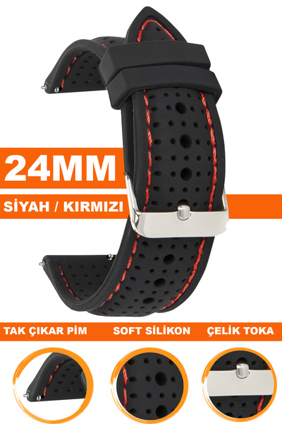 COBRA حزام سيليكون متوافق مع ساعة Fossil-Welder-Casio-Seiko-Omega-Armani مقاس...