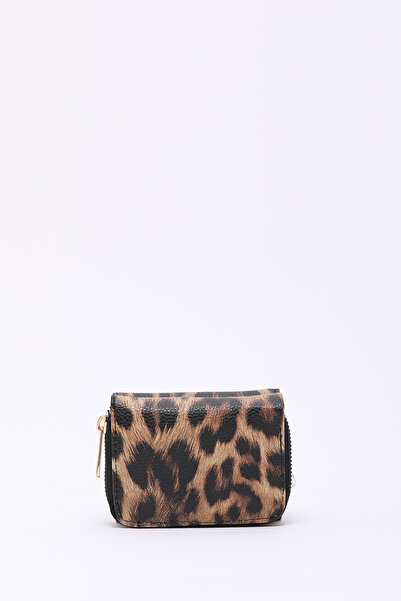 SHAKA Leopard Shk177 Faux Leather 8 Compartments, Card Holder, Paper and Coin Compartment Snap Wallet