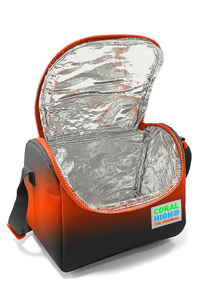 Coral High صندوق غداء حراري متدرج اللون باللون الرمادي البرتقالي للأطفال 11748