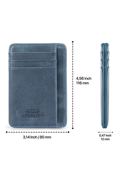 OttoAngelino Otto Angelino Hakiki Deri Erkek Cüzdan Kartlık Rfıd Korumalı