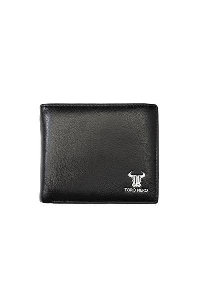 Toro Nero Portofel bărbătesc din piele naturală, negru, Penna, protecție RFID