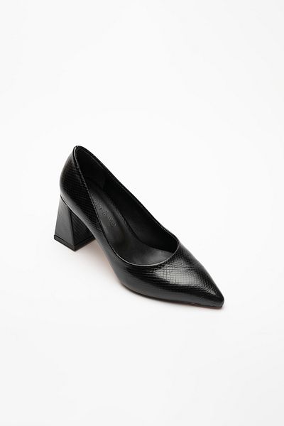 Sister in Love Charlotte Snake Pattern Stiletto - Thick Heel