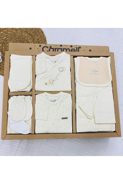 Caramell Barbosa 100% Cotton Filli 10-Piece Baby Hospital Release Set (56-62 cm) New Season