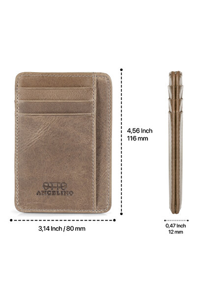 OttoAngelino Otto Angelino Genuine Leather Men's Wallet Card Holder RFID Protected