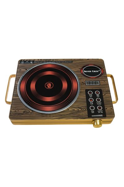 Silver Crest Single Burner Electric Stove – 3500W Infrared Heating with LED Display and Multiple Cooking Modes