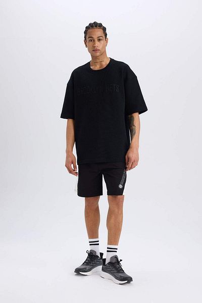 DeFacto Tricou Brooklyn Nets NBA Waffle - Croială largă, decolteu, mânecă scurtă