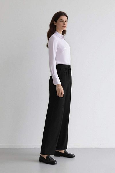 DeFacto Afra X Wide Leg Fabric Pants Three Pockets Regular Waist Standard Length Tyc6616Bee0580B7Ddef7D803