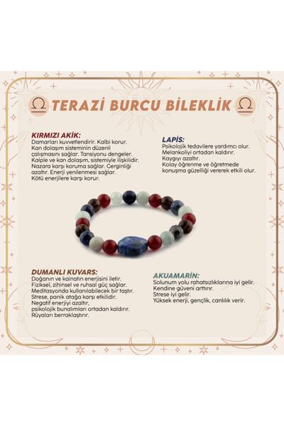 OSMANLI DEĞERLİ TAŞ Sertifikalı Terazi Burcu Bileklik B041