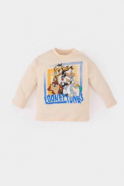 DeFacto Baby Boy Looney Tunes Crew Neck Long Sleeve T-Shirt E4708A525Sp