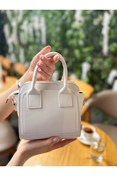 bahwar Mini Hanging White Bag