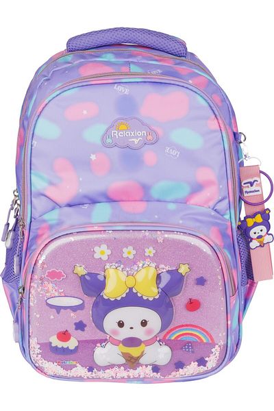Relaxion Rlx-1370 Kuromi Unicorn Set de trei pentru fete și copii cu suport pentru creion și cutie de prânz cu model pentru școală primară S