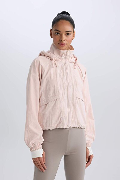 DeFacto Αδιάβροχο με κουκούλα από αδιάβροχο ύφασμα με τσέπη με φερμουάρ D5753AX25SP