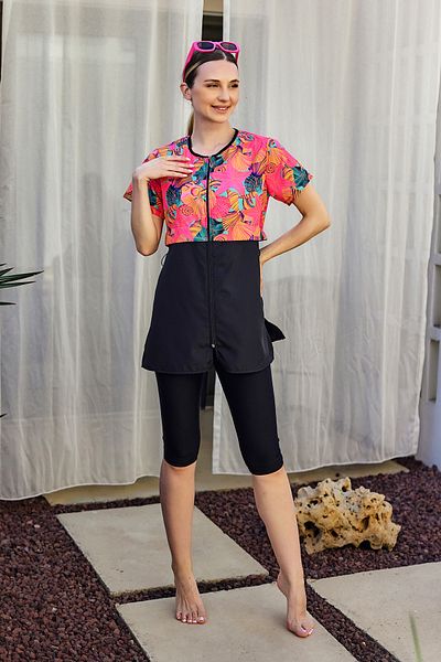 Remsa Mayo Costum de baie cu mânecă scurtă semi-acoperit Sude R2803 Color Shell