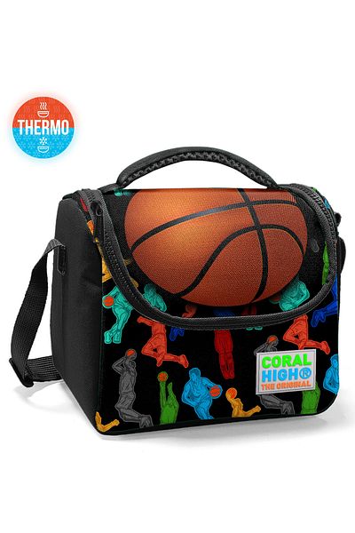 Coral High Cutie termică pentru minge de baschet neagră pentru copii 11809