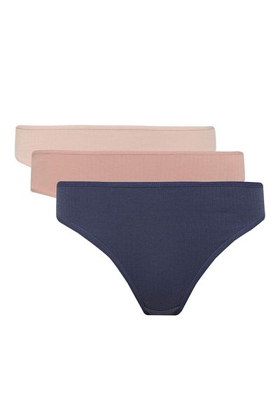 DeFacto Ribana 3-Piece Brief Panties-Fall in Love E4879Ax25Sp