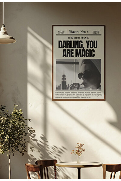Funzee Women News – You Are Magic Gazete Kapağı Poster – Çerçevesiz Poster